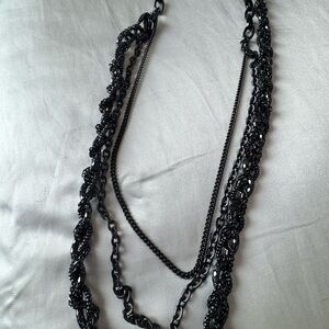 Chic Black Multi-Layer Necklace